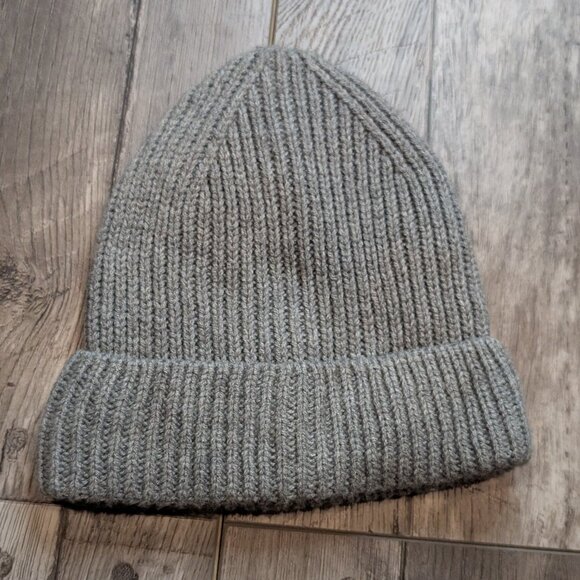 Zara, Chunky Knit Beanie Hat, Grey, 100% Cotton - Picture 1 of 5